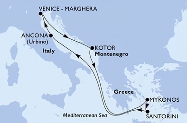 Helló GÖRÖGORSZÁG! MSC Lirica csoportos hajóút magyar idegenvezetővel | 2025. június 7-14. | Ajándék két kirándulással!